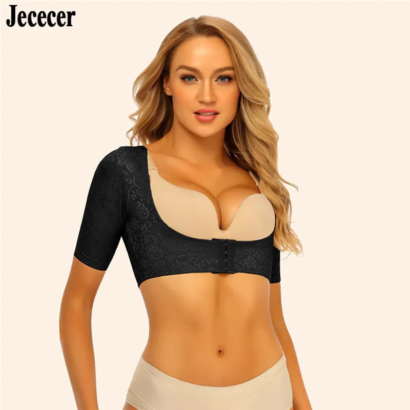 Для женщин топ Корректирующее белье корсет под грудью пуш ап с кружевными