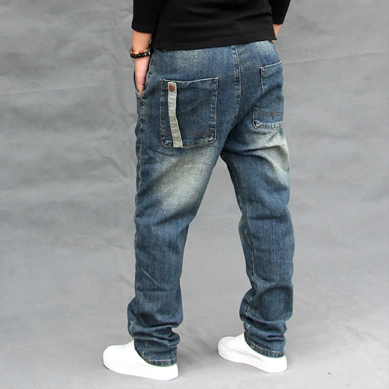 Джинсовые брюки FSH09 мужские для уличного танца Свободные мешковатые