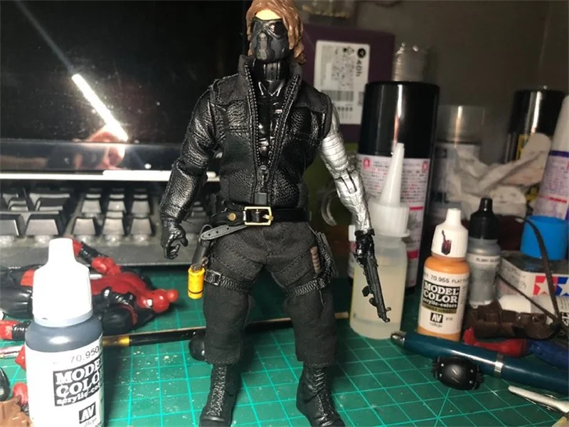 Pаспродажа В наличии для продажи масштаба 1/12th модные уникальные Стиль кожаные куртки рабочие ремни ручной работы для большинства 6 дюймов кукла действ...