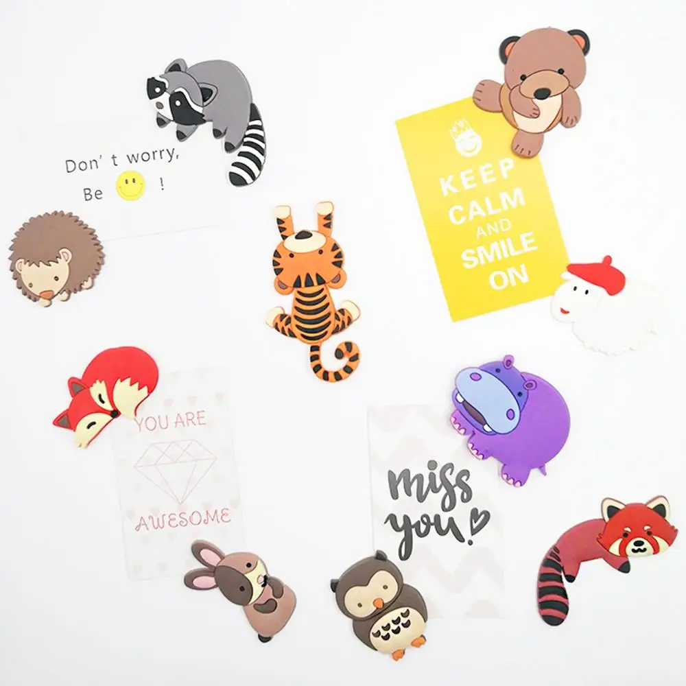 Магниты на холодильник для детей мультяшный зоопарк животные магнитные игрушки