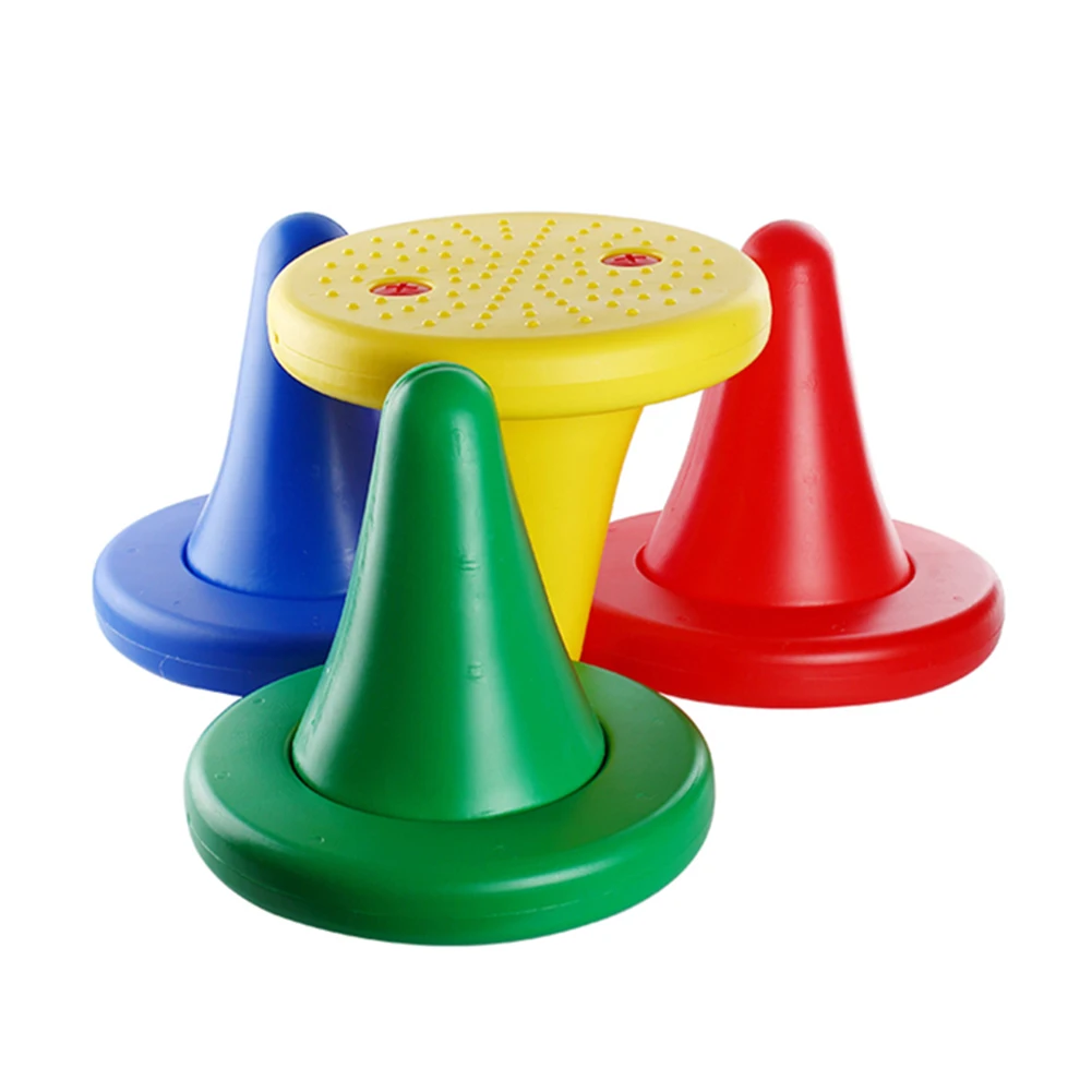 1 комплект детский Балансирующий стул пластиковый табурет с одной ножкой