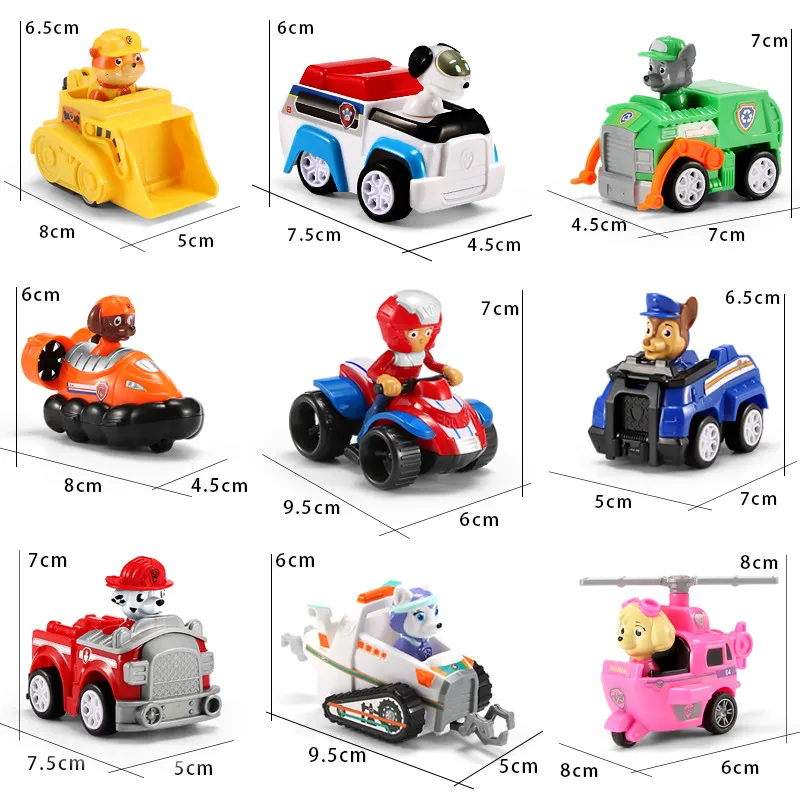 Подлинный Щенячий патруль пластиковая машинка игровой набор игрушечный игрушка