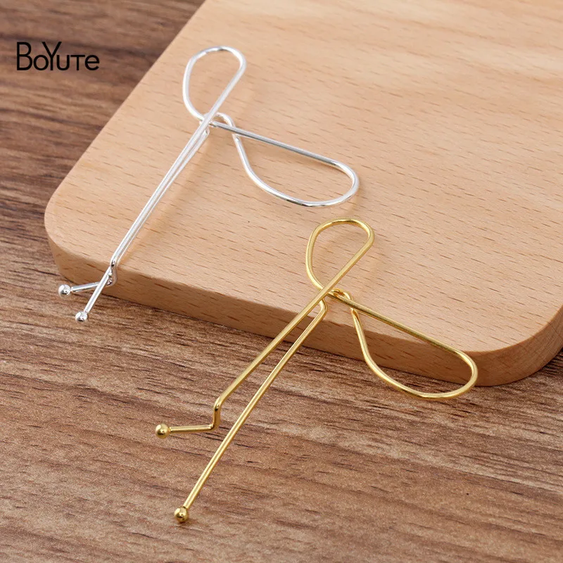 

BoYuTe (20 Pieces/Lot) 70*40*1.2MM Metal Iron Hairpin Bangs Clip Factory Direct Sale Diy Hair Accessories Materials