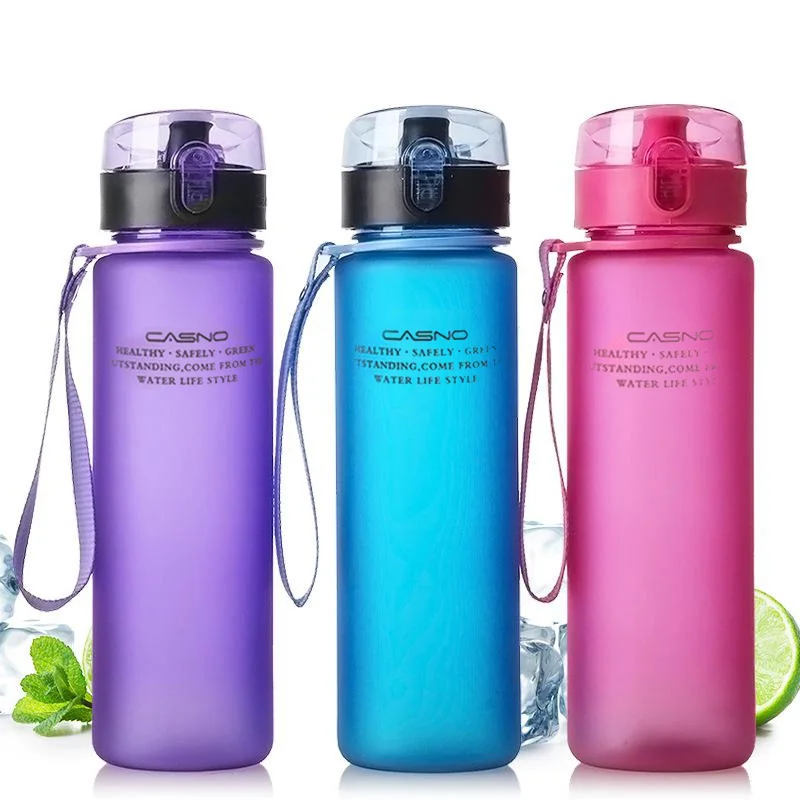 

Plastic Gourd Sports Water Bottle Gym Bottles Drinking Eco Friendly Cups Lid Waterbottle Drinkware Camping Equipment Outdoor