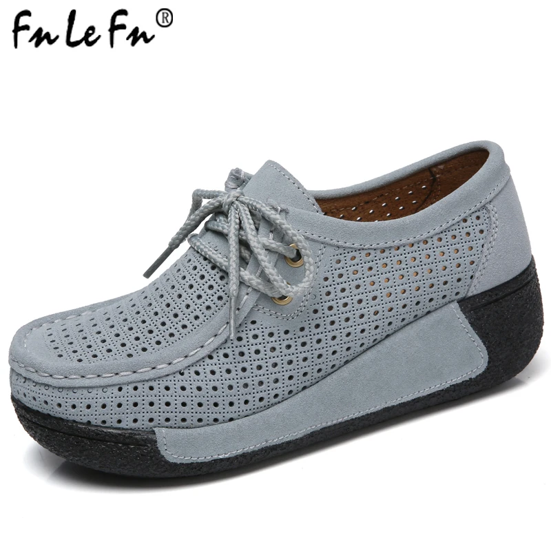 FNLEFN/2019 г. Летние замшевые туфли на плоской платформе женские повседневные лоферы