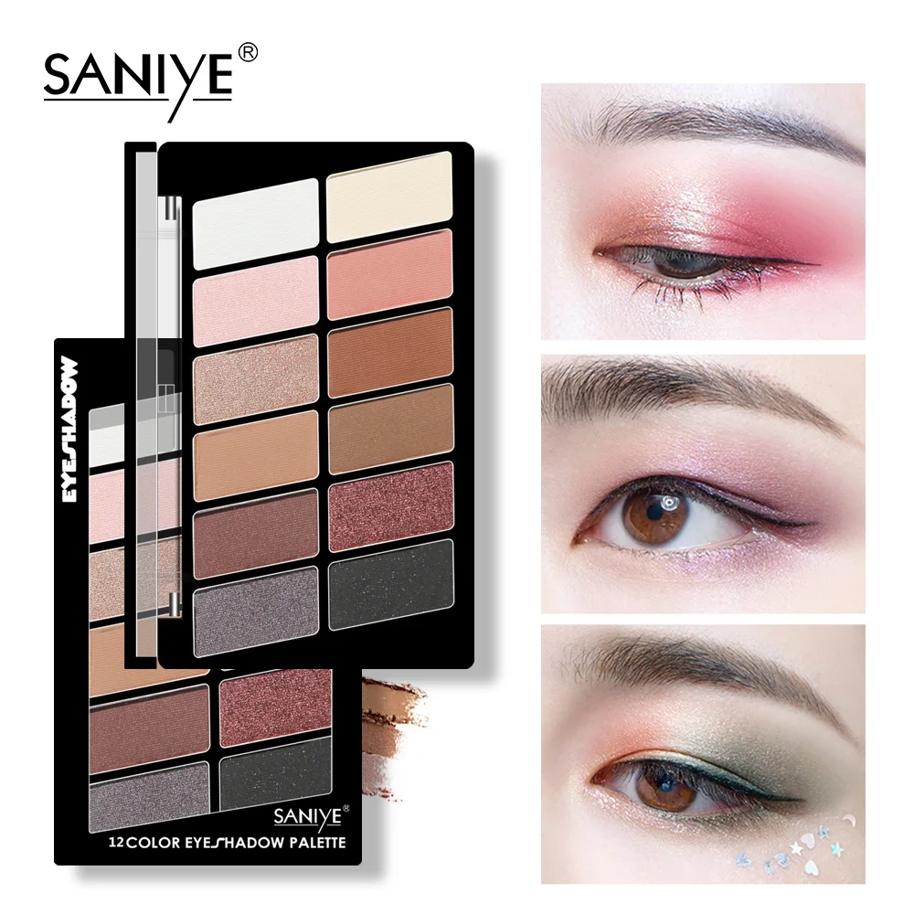 SANIYE тени для век паллат палитра макияж глаз Начинающий матовый перламутровый