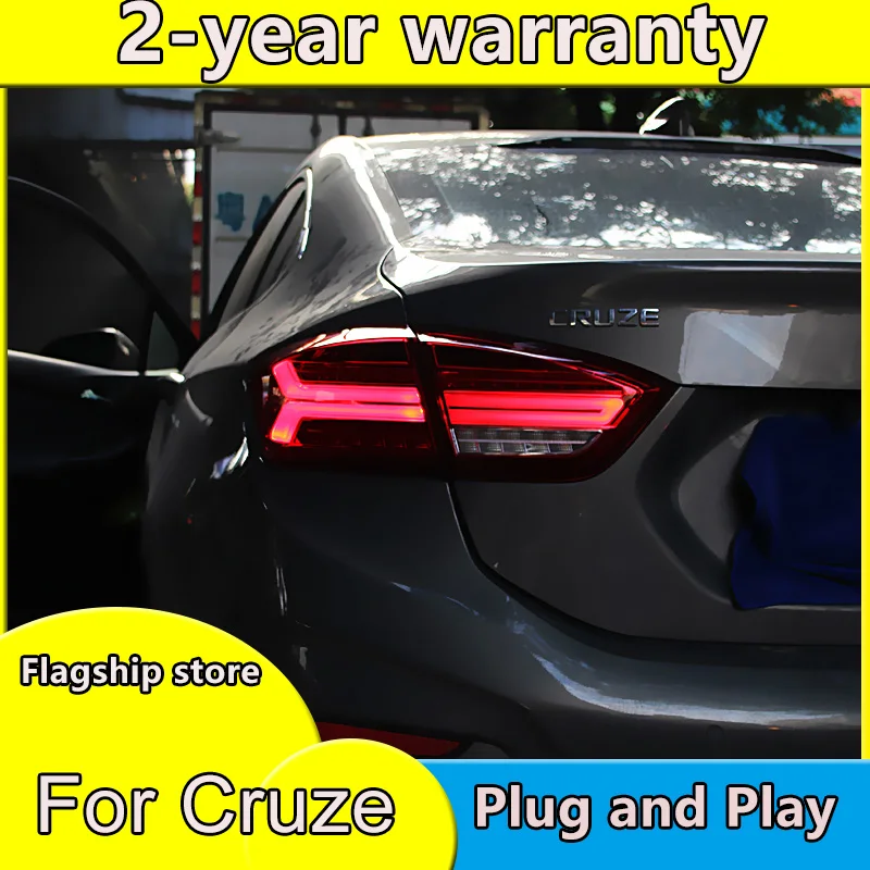 Фото Стайлинг автомобиля чехол для Chevrolet Cruze 2017-2018 задние фонари Cruze задние фонари светодиодный задний фонарь светодиодный задний фонарь определенный задний фонарь №2