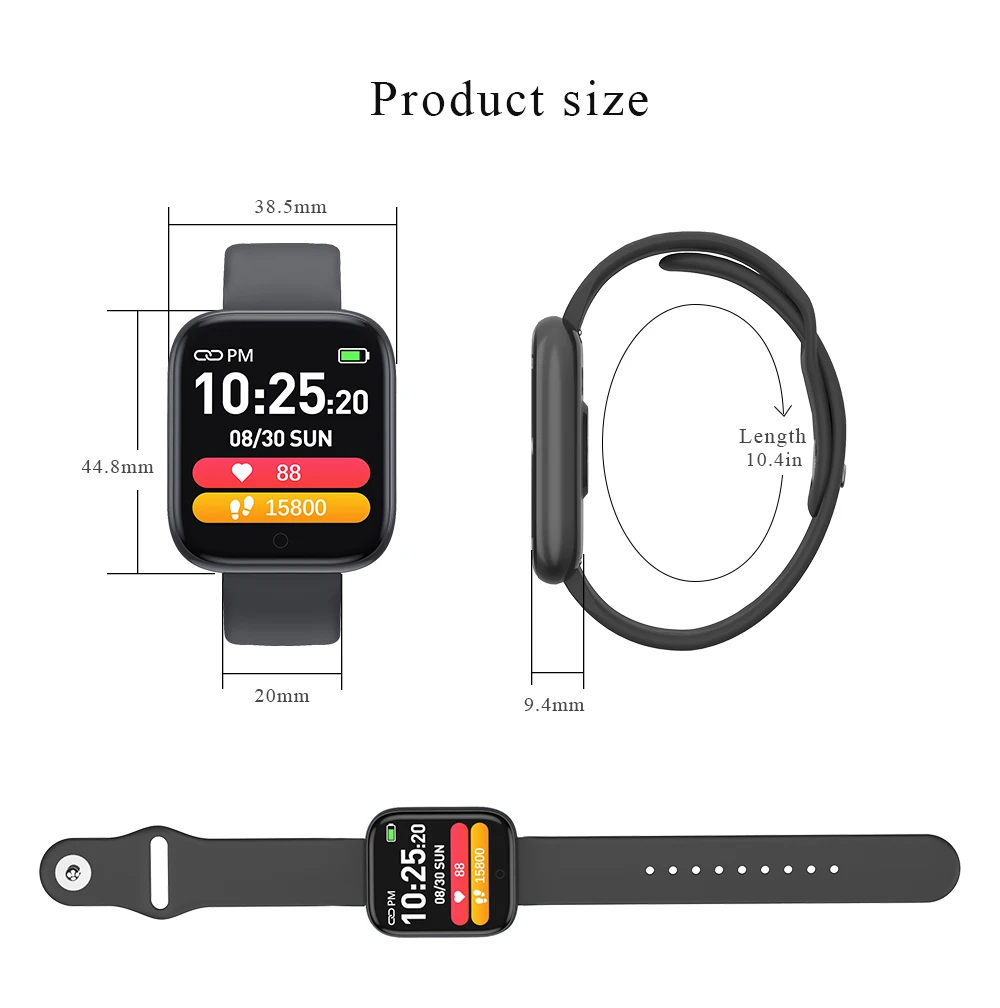 

2020 NEW Smart Watch Heart Rate Fitness Women Smart Reminder Weather Colorful Display Men Gift Clock for iphone Xiaomi Huawei