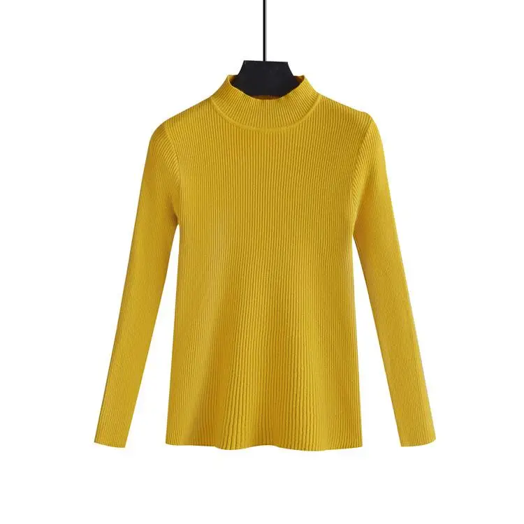 

Women Sweater 2019 Autumn Winter Black O-Neck Casual Tops Women Knitted Pullovers Long Sleeve Jumpers Slim Office Women Outfits