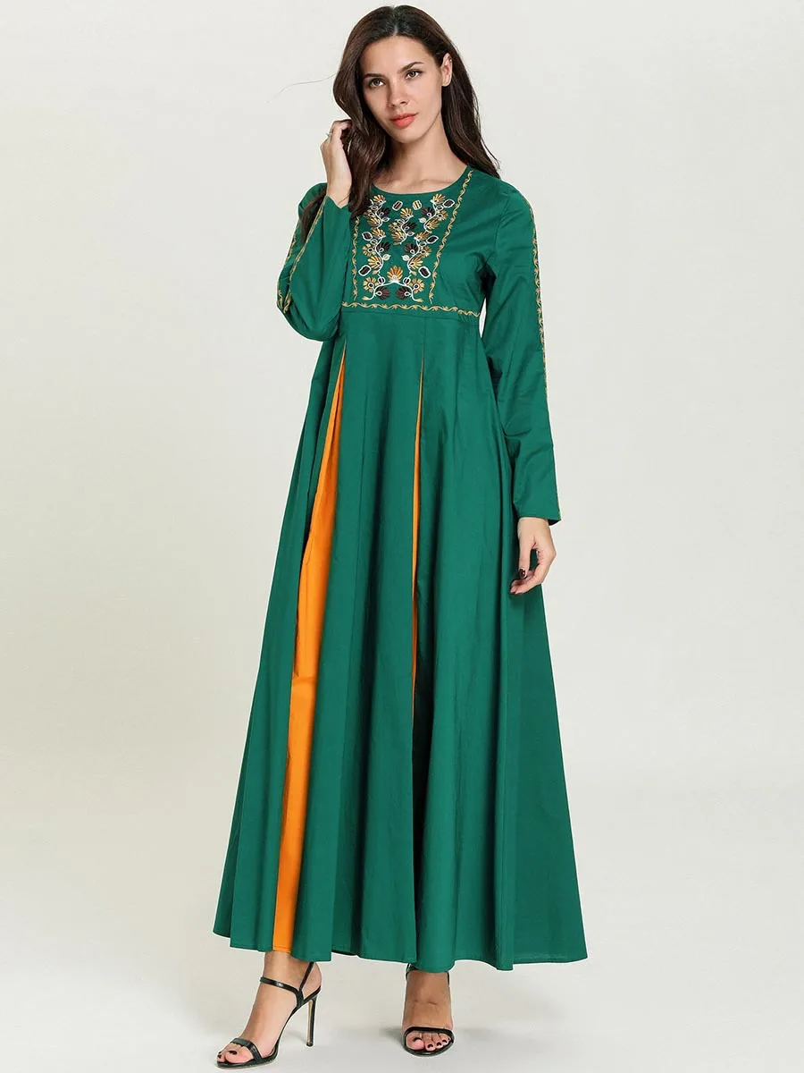 Мусульманское платье-Кафтан newAbaya вечернее шифоновое платье в арабском стиле с