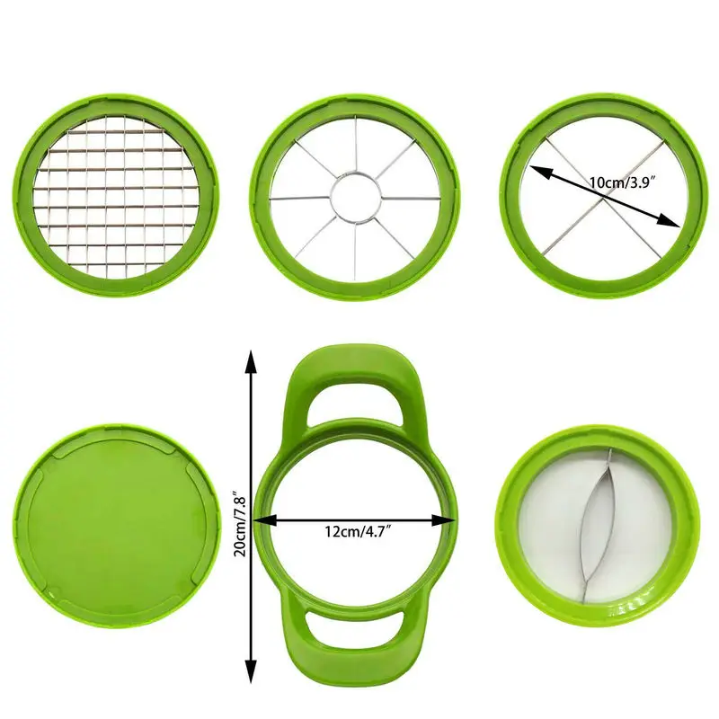 FANHHUI 6 в 1 фрукты овощи Нож для нарезки кубиками нарезать машина Еда репчатый лук