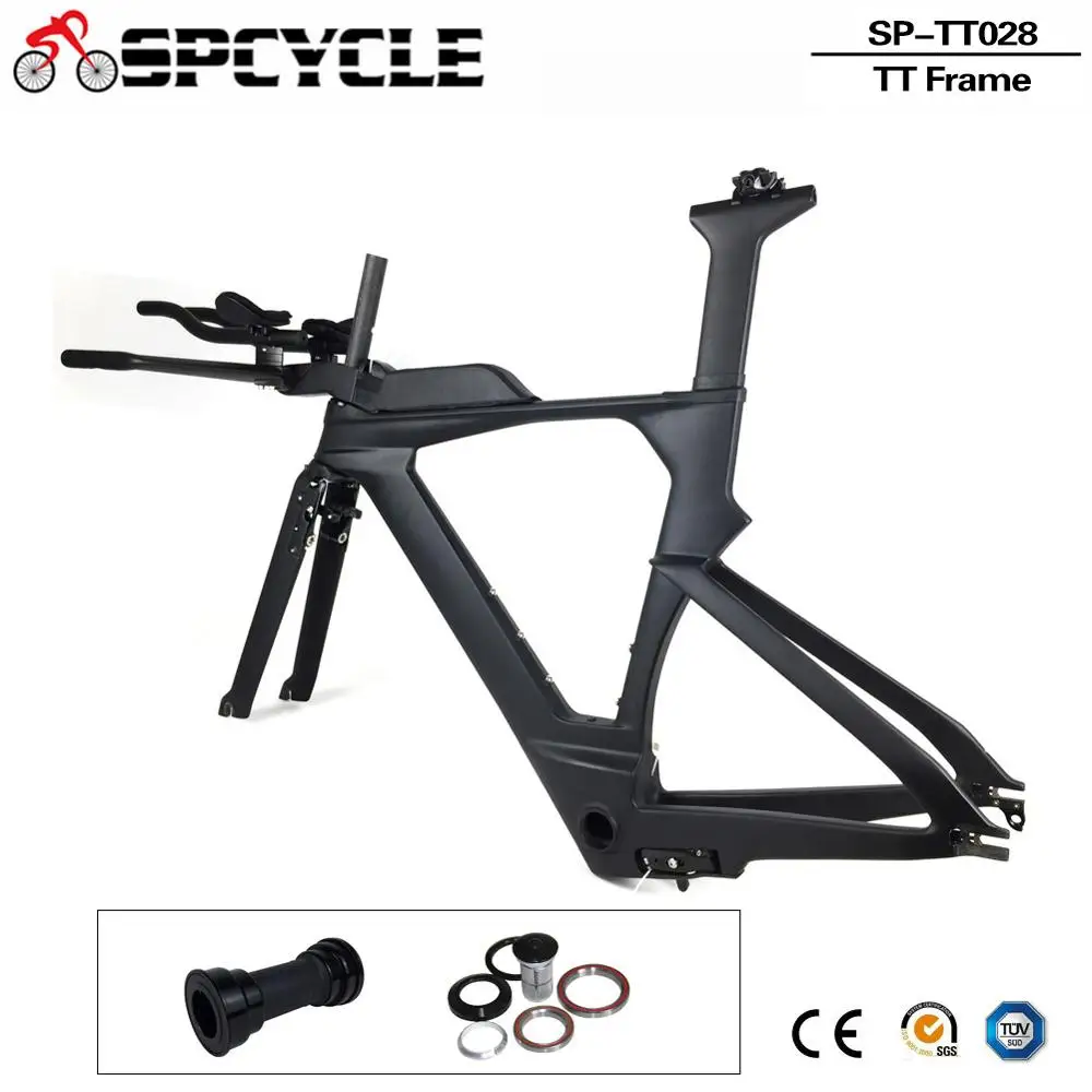 Spcycle Di2 карбоновая пробная рама для триатлона 700C Aero углеродный ТТ велосипедный Frame