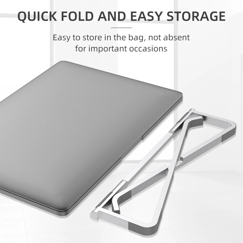 ! Подставка для ноутбука ACCEZZ из алюминиевого сплава складная MacBook Air iPad Pro |