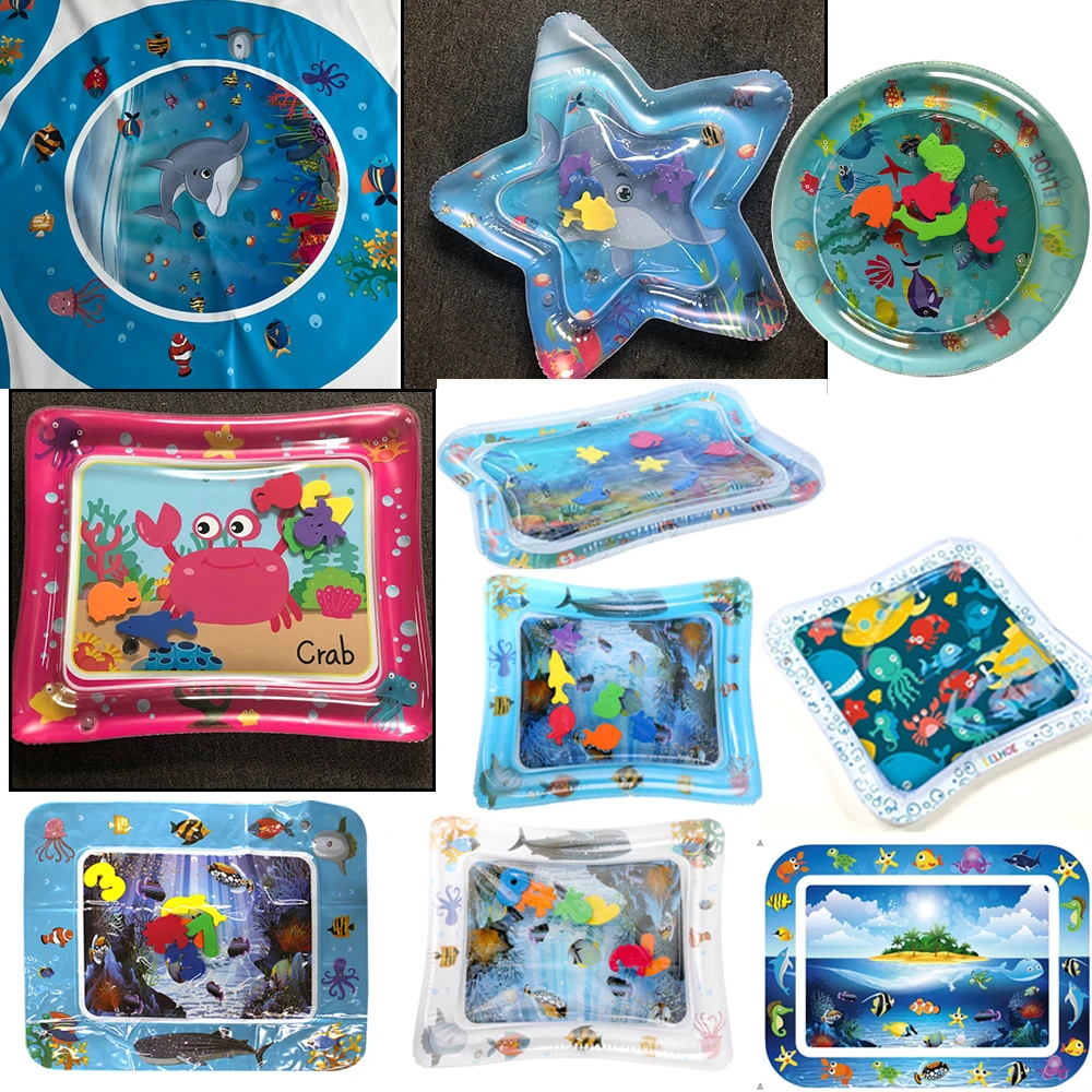 Надувной водяной коврик для малышей игровой живота центр развлечения сенсорной