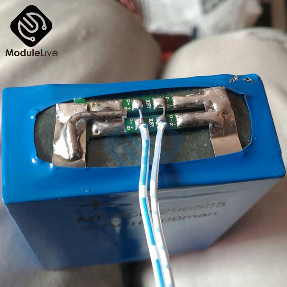 Защитная полимерная плата для литиевых батарей 1S 3 7 В 2 5a BMS PCM PCB модуль защиты от