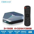 ТВ-приставка A95X F4 Android 11 Amlogic S905X4 RGB светильник Smart TV Box 2,4G5G Wifi 8K HD медиаплеер Android 11.0 ТВ-приставка A95XF4 4G 128G