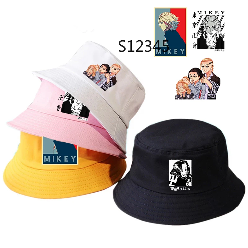 

Anime Tokyo Revengers Summer hat Women Men Panama Bucket Cap The Design Flat Visor Japanese Harajuku Bucket Hat Fisherman Hat