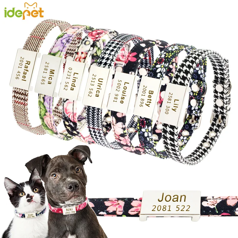 Индивидуальный ошейник для собак и кошек персонализированный звонок с