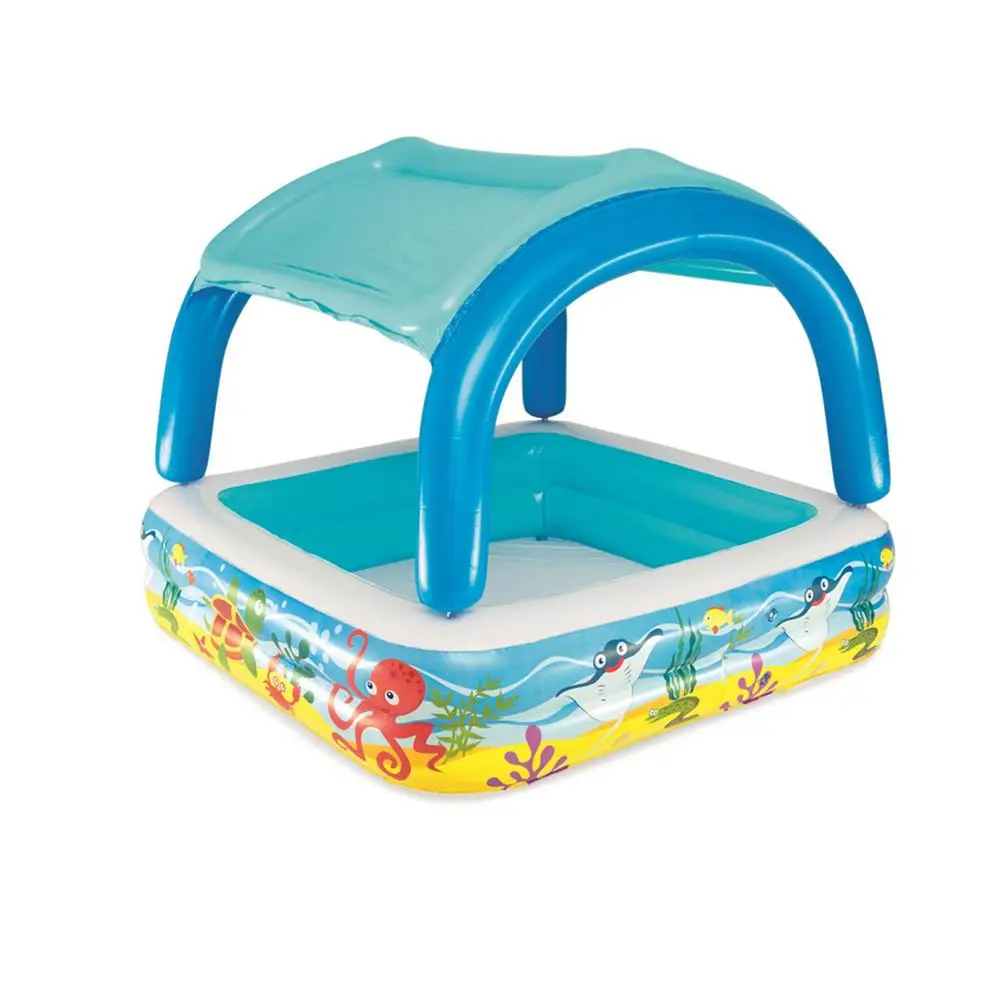 Outdoors Inflatable Swimming Pool With Removable Sunshade Paddling Durable And Pressure Resistance Suitable For Children | Дом и сад