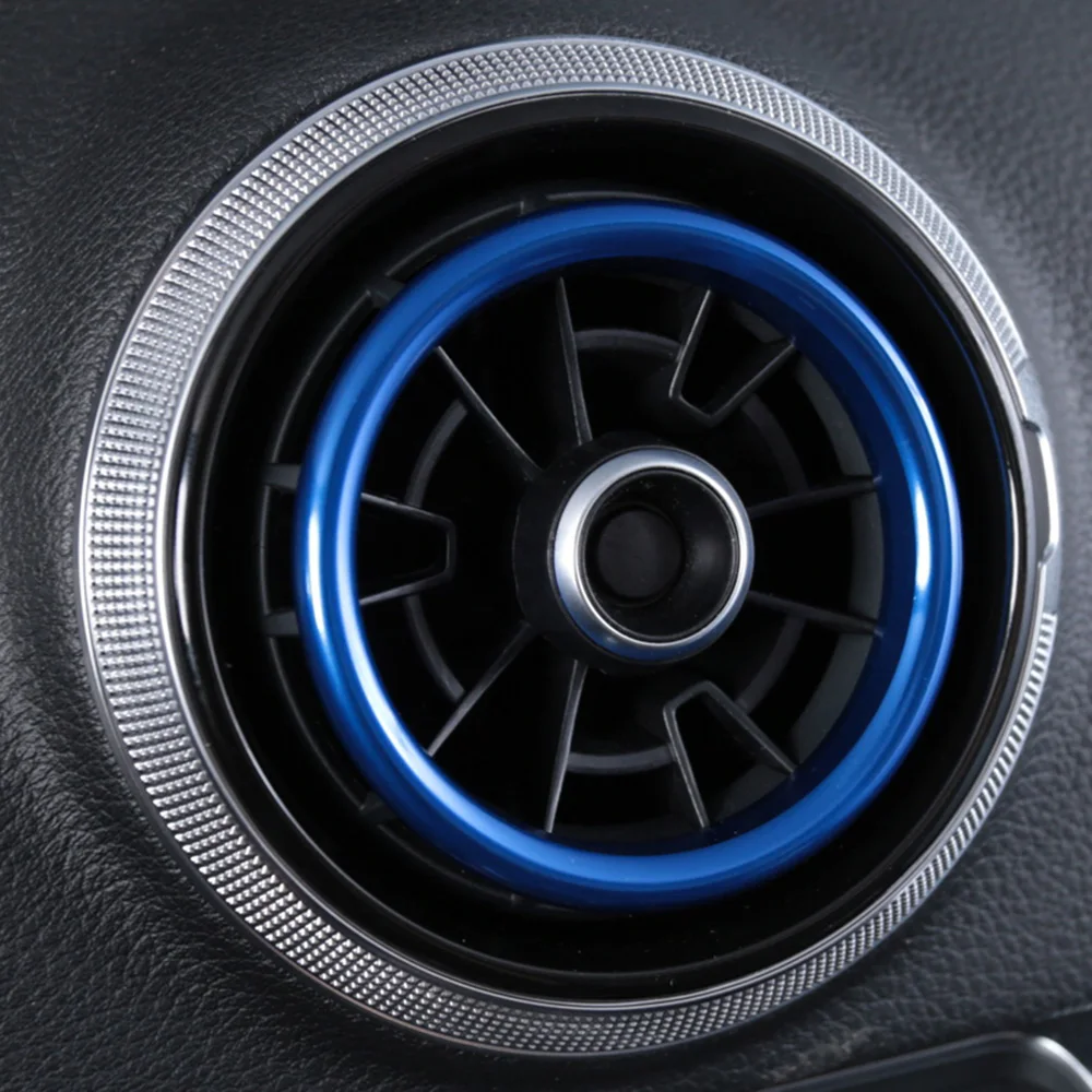 Декоративные кольца наклейки на вентиляционное отверстие автомобиля для Audi A3 S3 8V