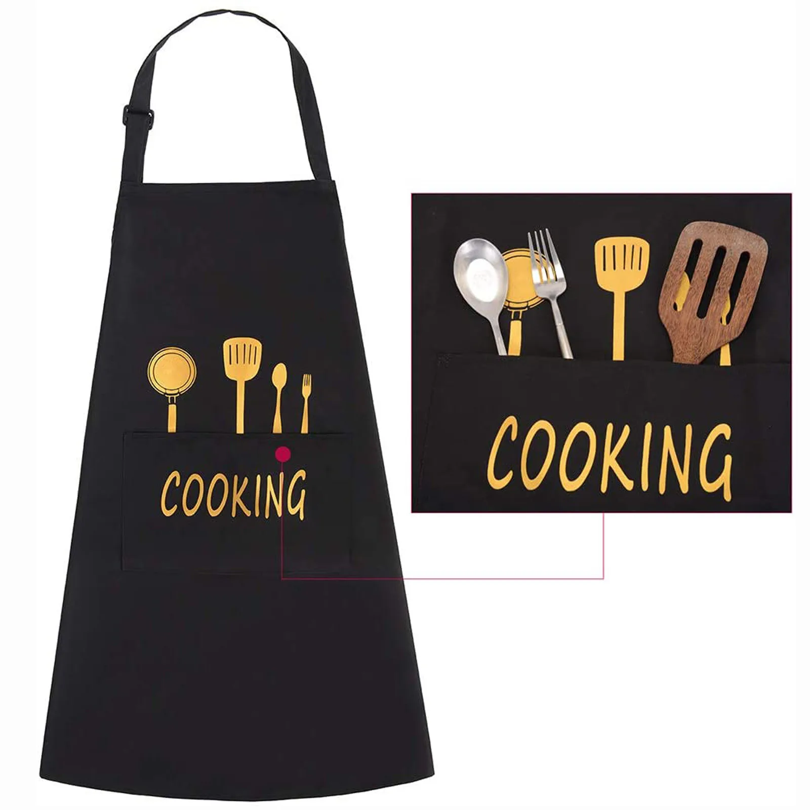 Фартук с принтом для взрослых кухонный фартук грязеотталкивающий легко чистится