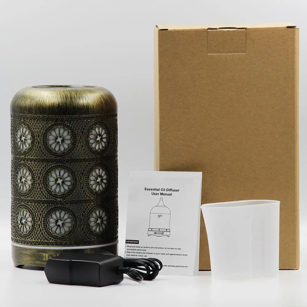 250 мл большой емкости металлический Арома эфирные масла диффузор с красочным