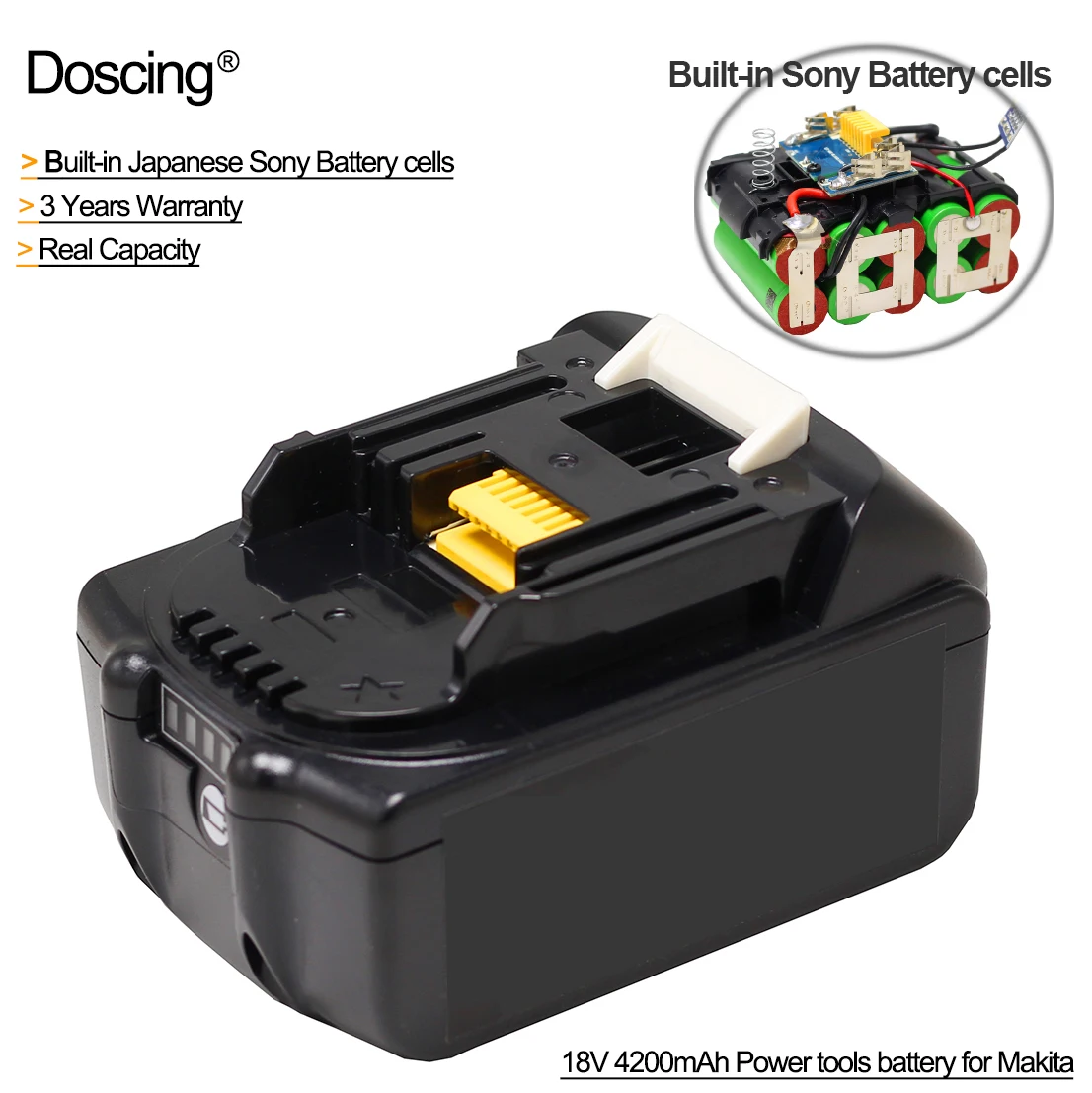 BL1840 18V 4.2Ah Перезаряжаемые литий ионный аккумулятор для Makita Мощность инструменты