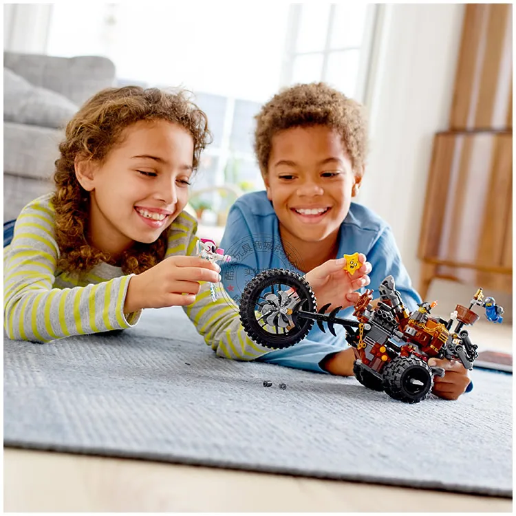 Фильм 2 кирпича Legoingly 70834 металлический Борода тяжелый металл мотор трайк Дети DIY