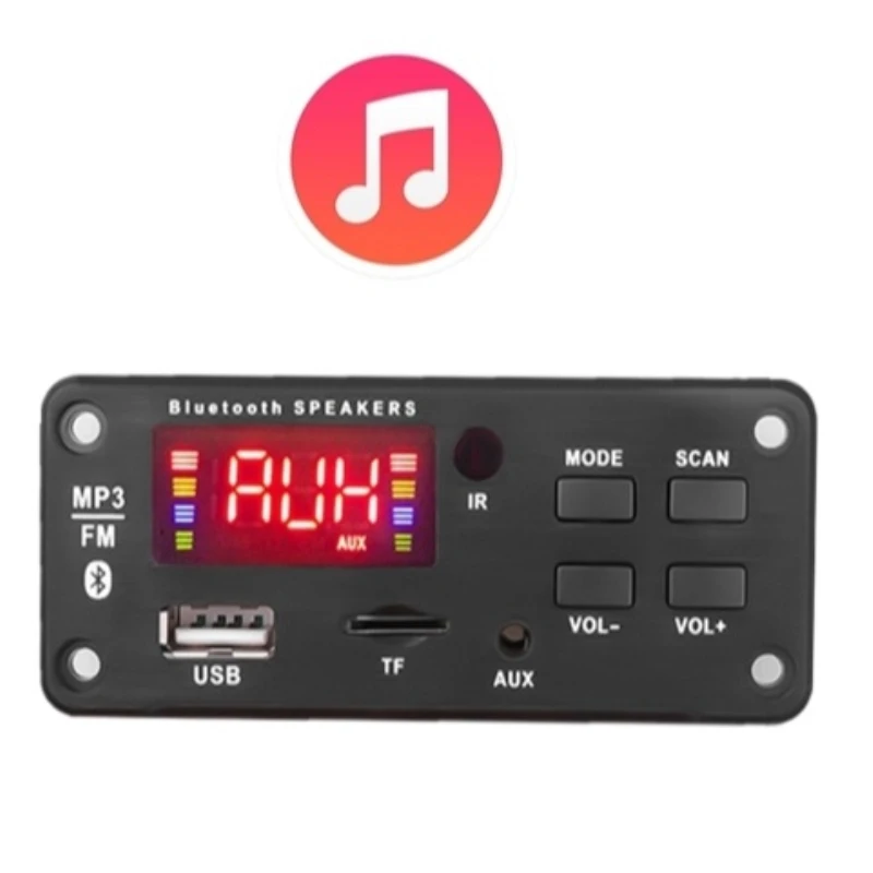 Bluetooth 5 0 Модуль декодирования платы беспроводной Автомобильный USB MP3 плеер TF слот