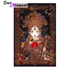 Картина с бриллиантами Ever Moment, настенная краска для девочек, алмазная смола, стразы 5D, сделай сам, подарок, украшение на стену 5L597