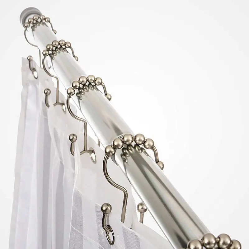 Нержавеющие кольца для душевой занавески сверхмощные роликовые двойные