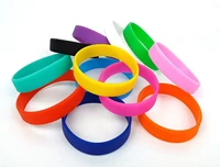 5pcs custom silicone wristbands personalized logo rubber bracelets assorted colors bracelet pormotional gift