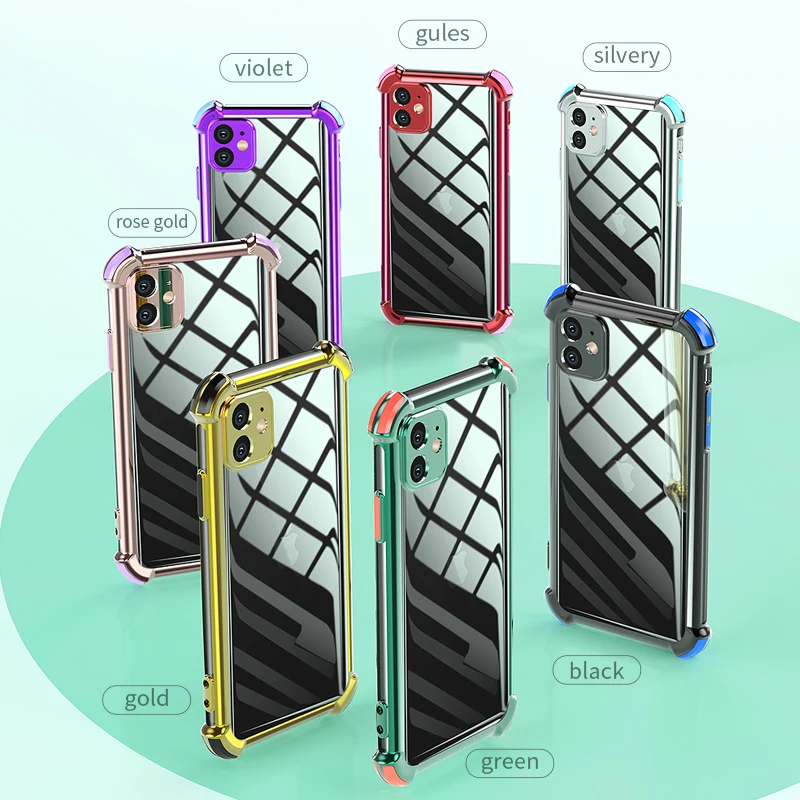 

Clear Phone Cover For Apple iPhone X XS 11 Pro Max XR Case Air Bag Luxury Soft Silicone iPhone 8 7 6S 6 Plus SE 2020 Back Cases