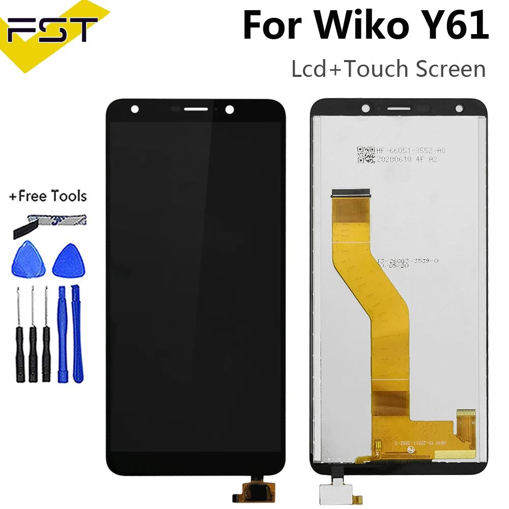 Для ЖК-дисплея Wiko Y61 + фотодетали для ремонта с инструментами и клеем для ЖК-дисплея Wiko W-K560