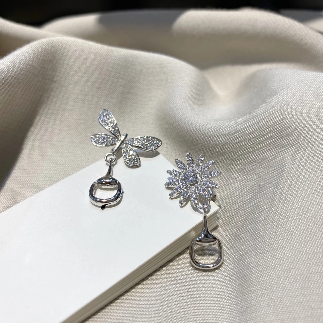 

Классический тренд логотип G925 стерлинговые серебряные серьги в виде бабочек, модная личность тенденция, праздничные подарки для женщин