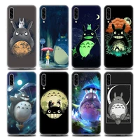 cute totoro ghibli miyazaki clear phone case for samsung a70 a70s a40 a50 a30 a20e a20s a10 a10s note 8 9 10 plus soft silicon