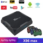Android 8,1 смарт-ТВ коробка X96 MAX amlogic s905x2 4 к HD медиа плеер 2,4 г5G Wi-Fi Декодер каналов кабельного телевидения