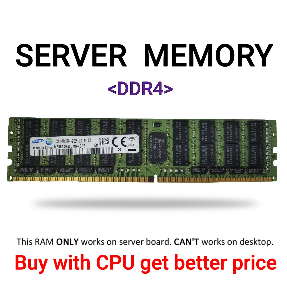 Оперативная память VIRIVI DDR4 4 ГБ 16 32 Серверная 2133 МГц 2400 REG ECC LGA 2011-3 Pin ЦП X99