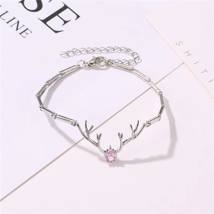 Роскошные женские туфли с циркониевым кристаллом манжеты браслет &quotрога&quot