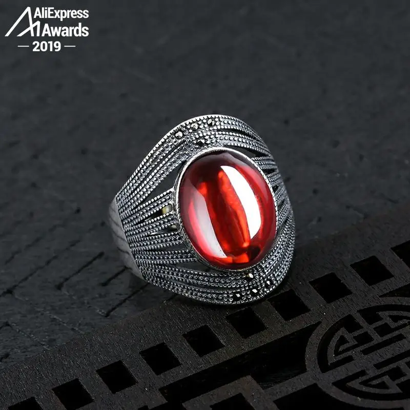 15*20 мм 6 18 продажа S925 серебро Австралия Рубин Кольца хороший вкус кольца ручной