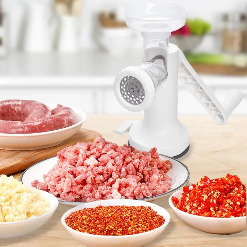 lhs new model manual meat grinder beef sausages maker hand operated food processors noodles grinder kitchen accessories gadgets free global shipping