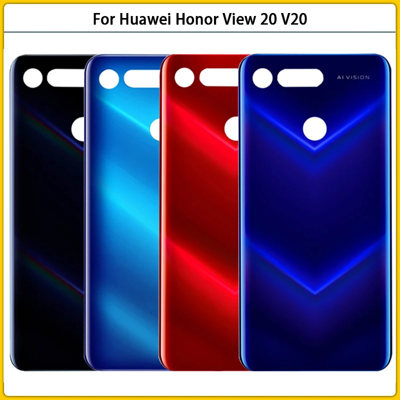 Новый задний корпус V20 для Huawei Honor View 20 Крышка батарейного отсека запасные