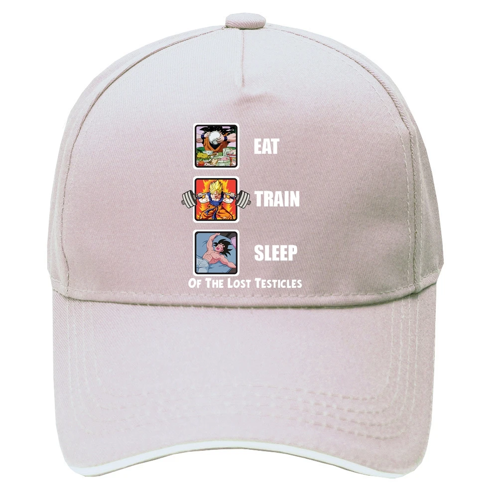 2020 Eat Train Sleep шляпа Гоку мужская повседневная Студенческая Мужская кепка с принтом