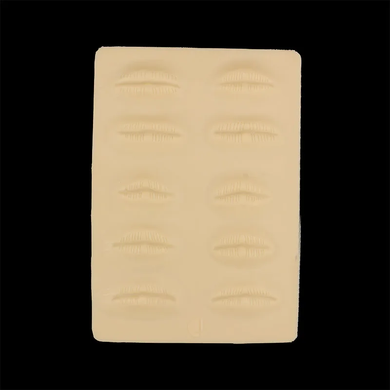 

2pcs Silicone Tattoo Practice Skin 3D Lip Cosmetic Permanent Makeup Skin For Manual Tattoo Training skin Tool New