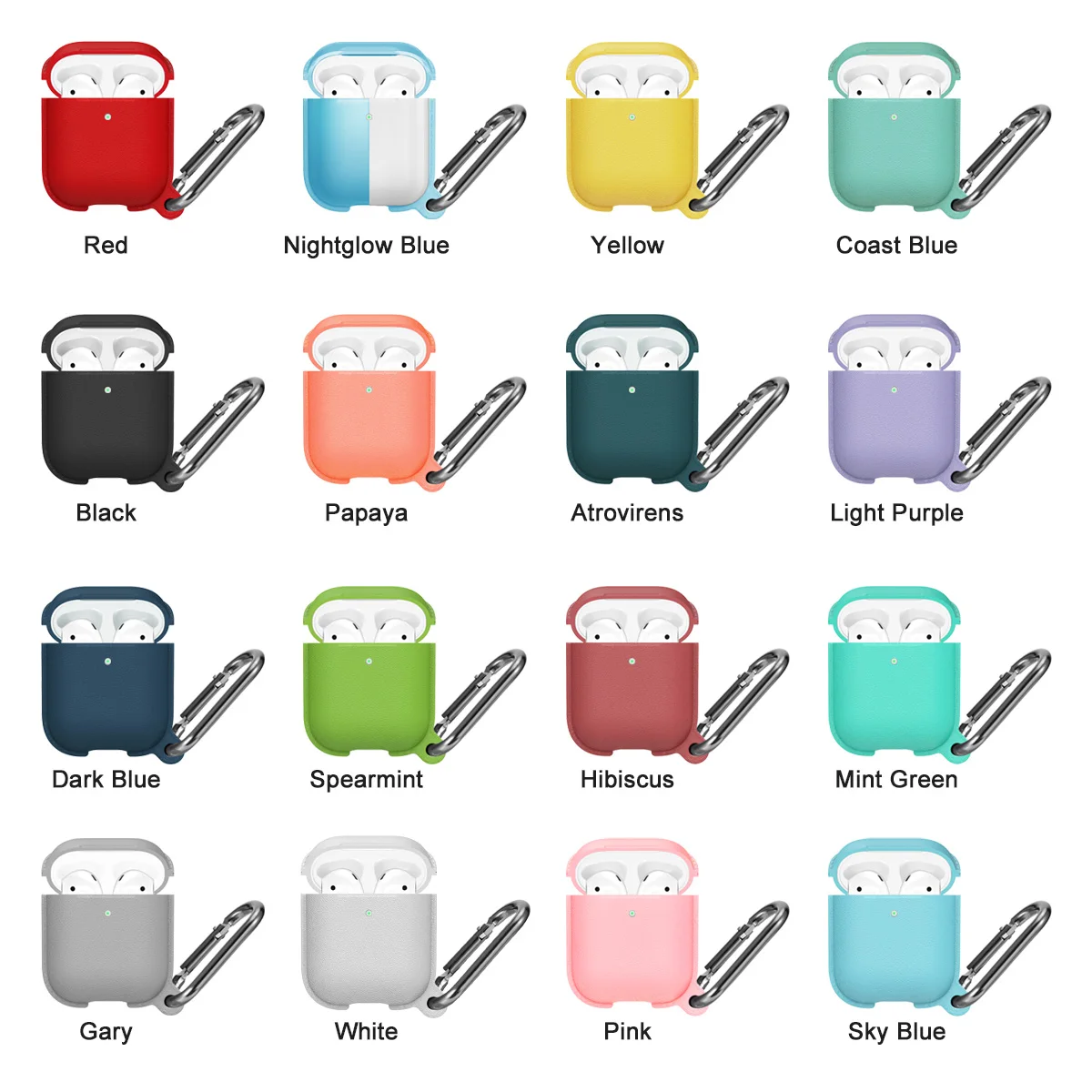 

For Apple Airpods 1 2 Soft Silicone Earphone Cases Headphone Cover For Apple Air pods 1 2 Colorful Shockproof Charging Box Bags