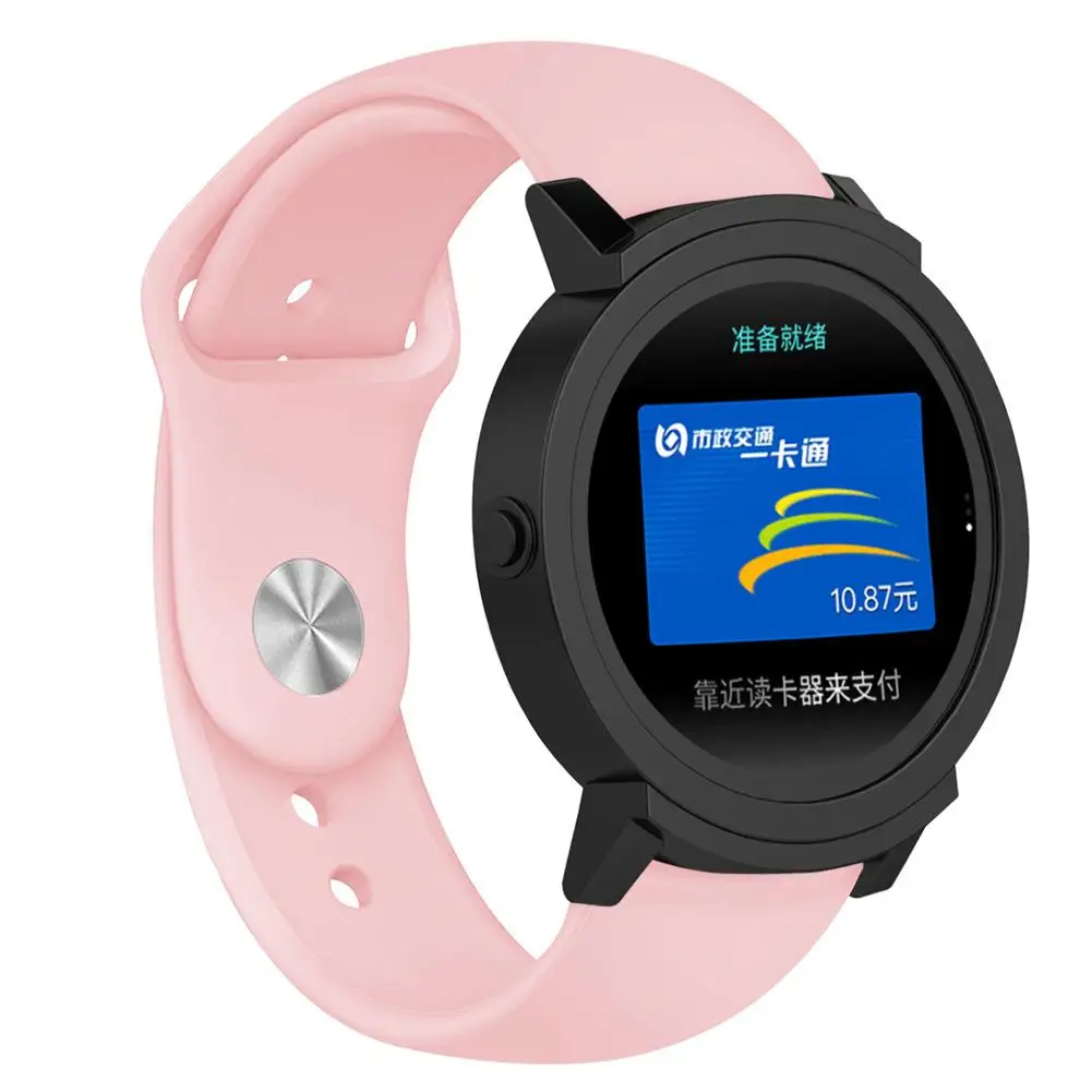 Цветной мягкий силиконовый браслет 20 мм ремешок для часов TicWatch E 2 сменный