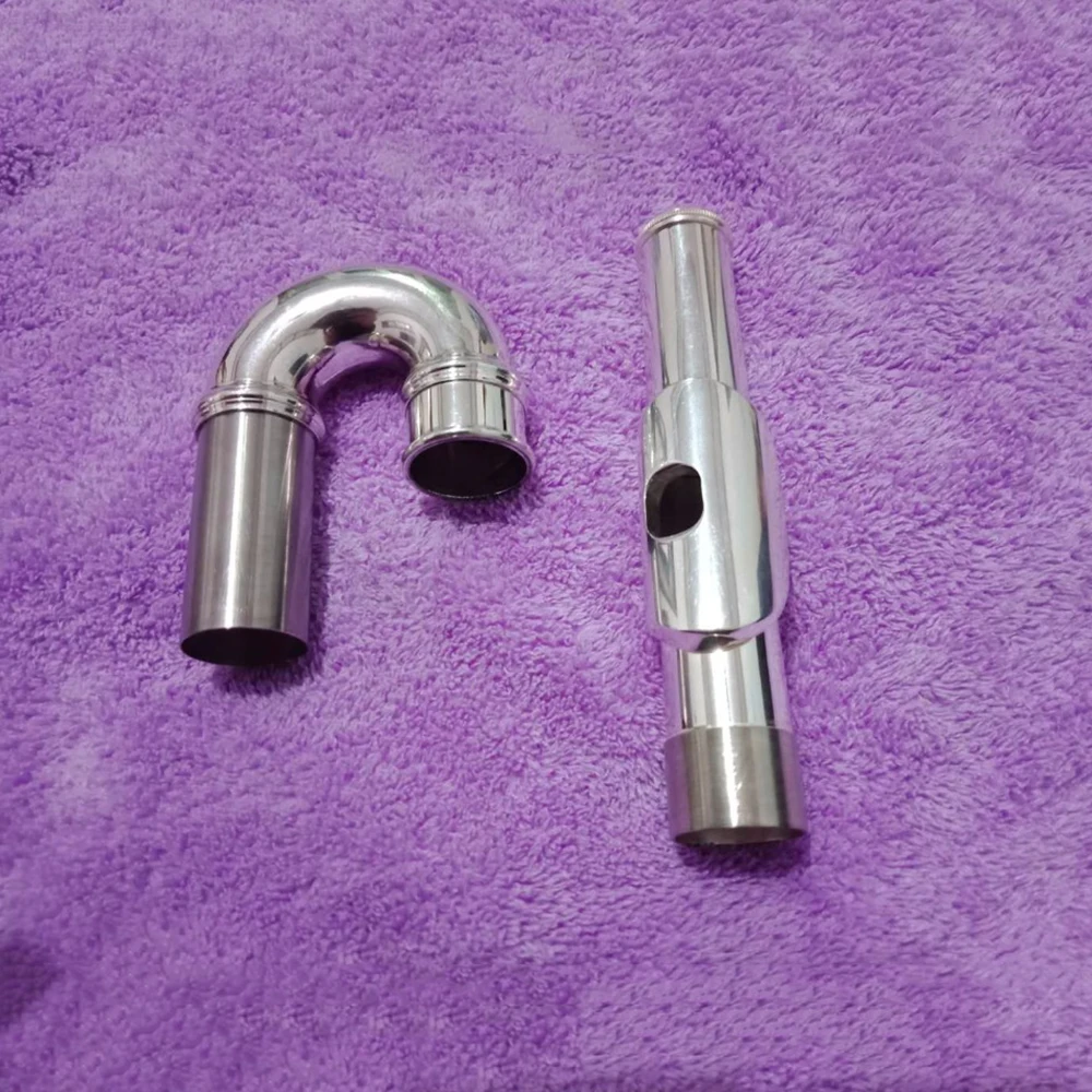 Флейта головка Посеребренная флейта голова мундштук принадлежности для флейты