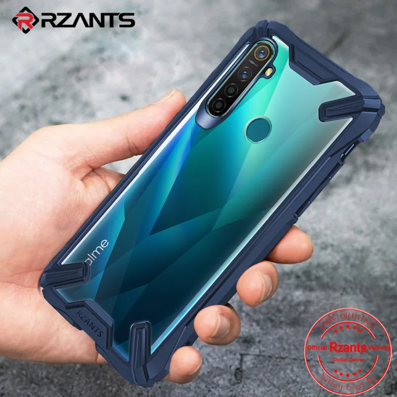 Военный противоударный чехол с подушкой безопасности для OPPO Realme 5 Pro/Realme Q/Realme 3 прозрачный акриловый+ ТПУ защитный чехол