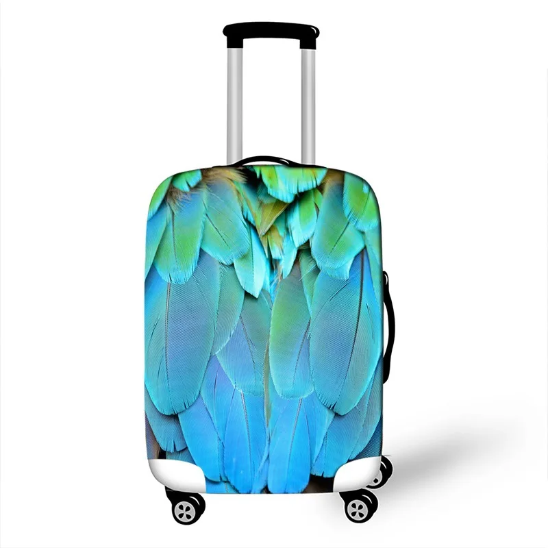 New Candy Feather Elastic Fabric luggage Cover Cute Kids Trolley Case Protector Cover For 18-32 inch Suitcase Protective Cover