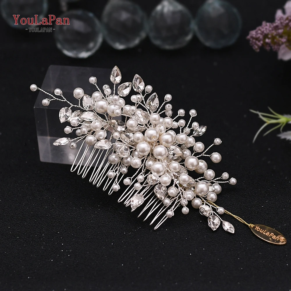 TOPQUEEN HP42 хрустальные стразы свадебные гребни невесты для волос аксессуары